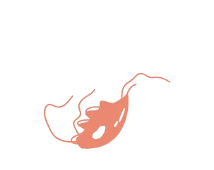 Illustration of the parasite Trichomonas vaginalis trophozoite representing the STI Trichomoniasis